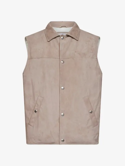 Brunello Cucinelli chaleco capitonado