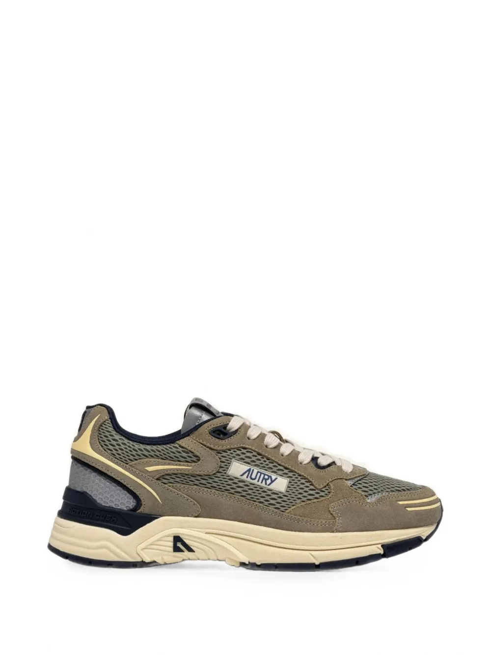 Autry Hyperway paneled mesh-suede sneakers