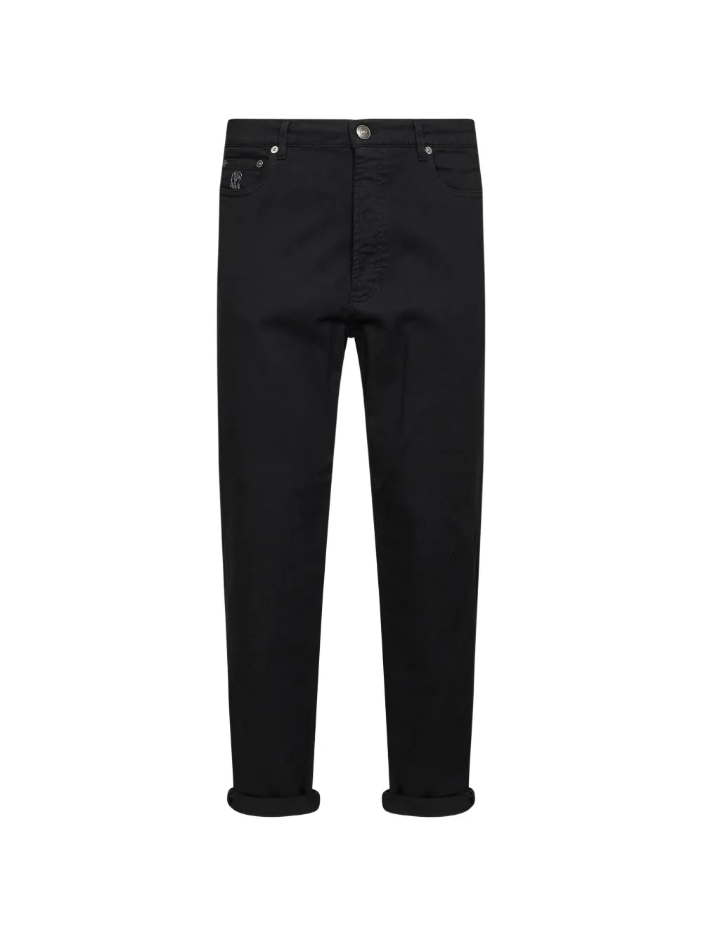 Brunello Cucinelli Solomeo crest jeans - Nero