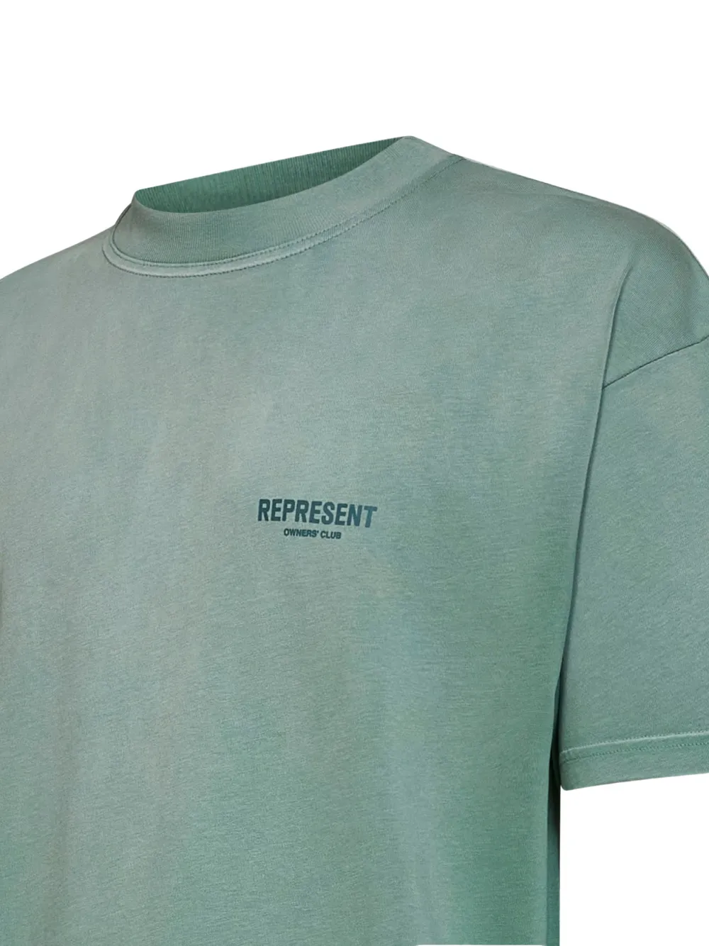 Represent T-shirt met logoprint Groen
