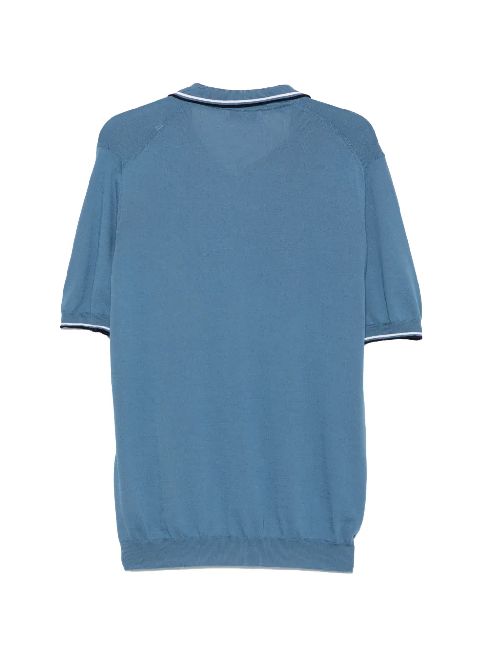 Gran Sasso T-shirt met contrasterende afwerking Blauw