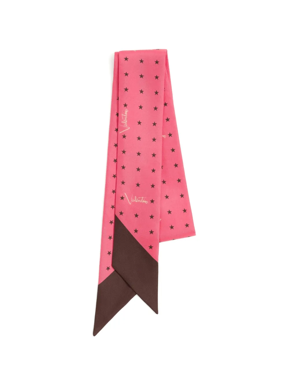 Valentino Garavani Stelline e Firma starry silk bandeau scarf - Rosa