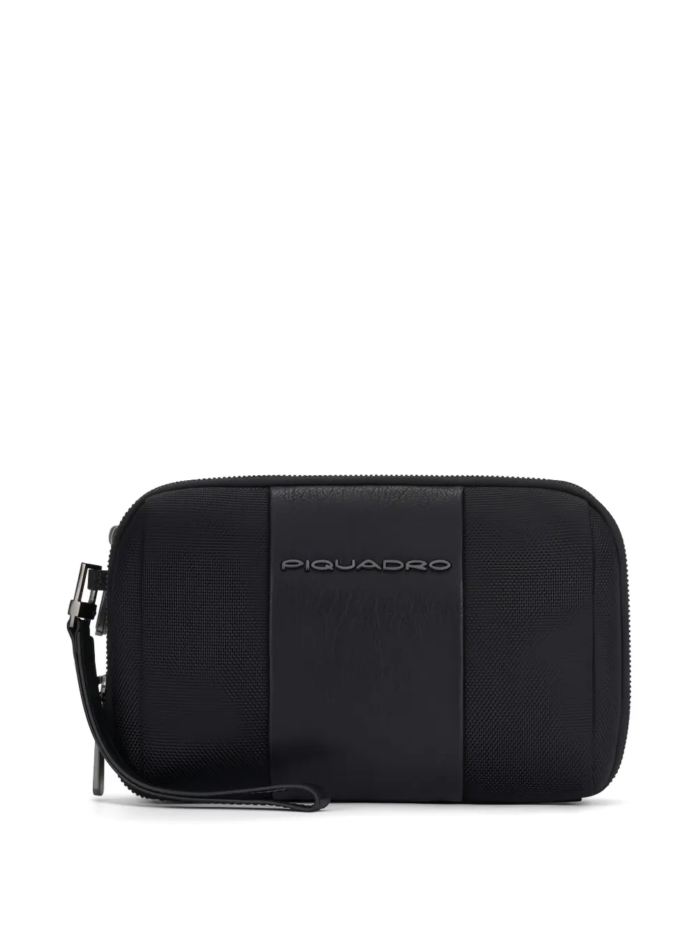 PIQUADRO Clutch met logoplakkaat Zwart