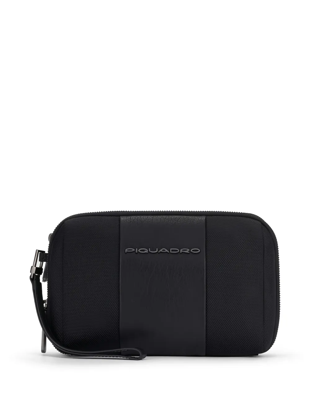 PIQUADRO Clutch met logoplakkaat Zwart