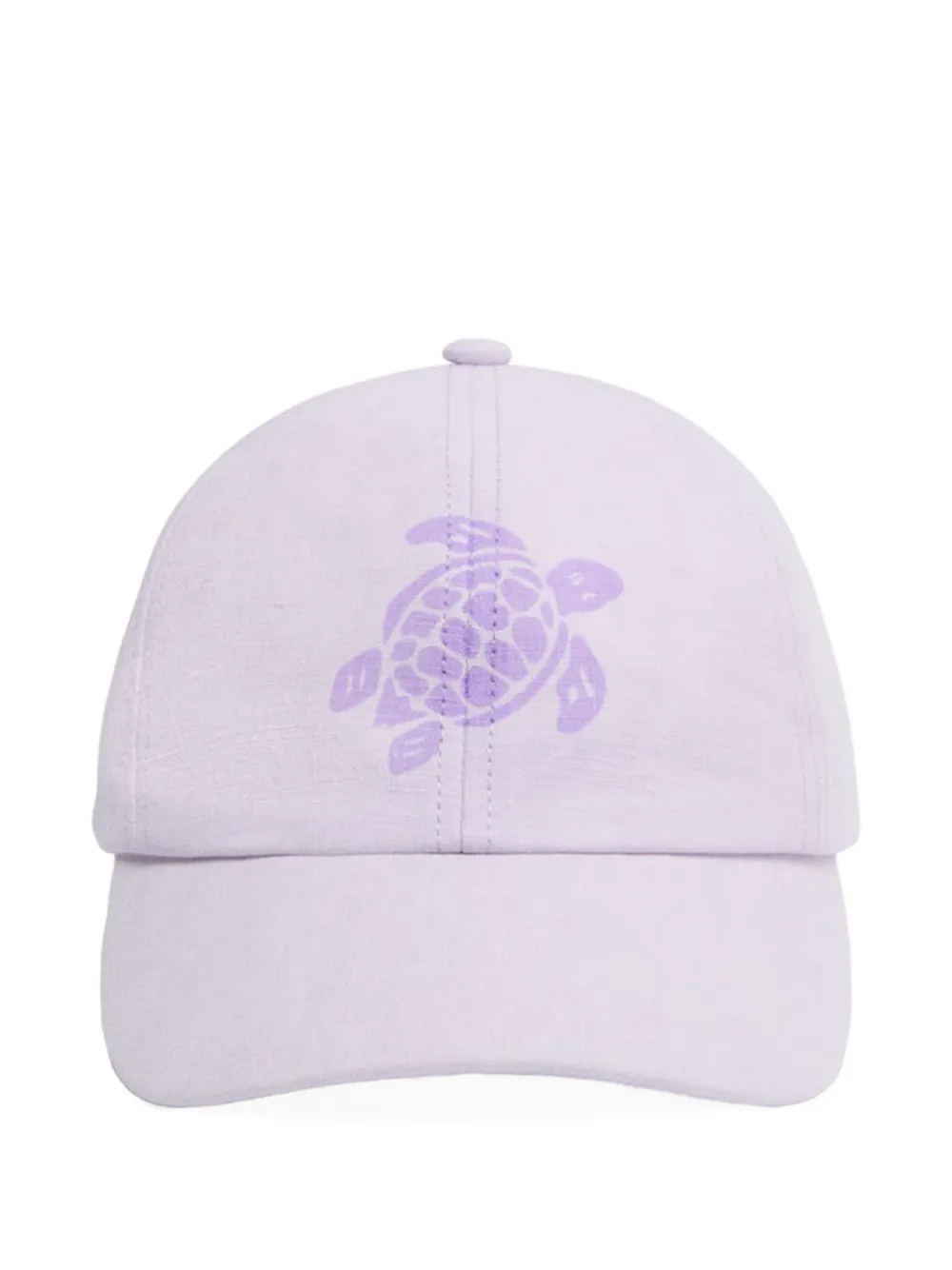 Vilebrequin logo-print linen baseball cap - Viola
