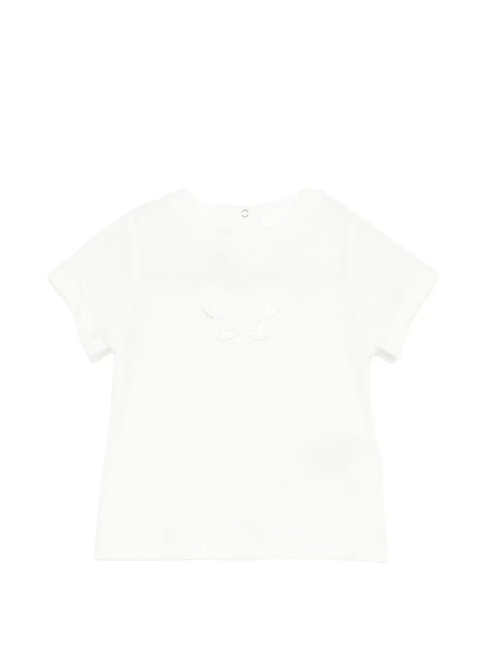 Fendi Kids butterfly-motif T-shirt - Weiß