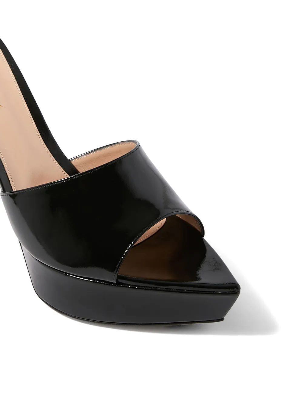 Gianvito Rossi platform pointed-toe mules Zwart
