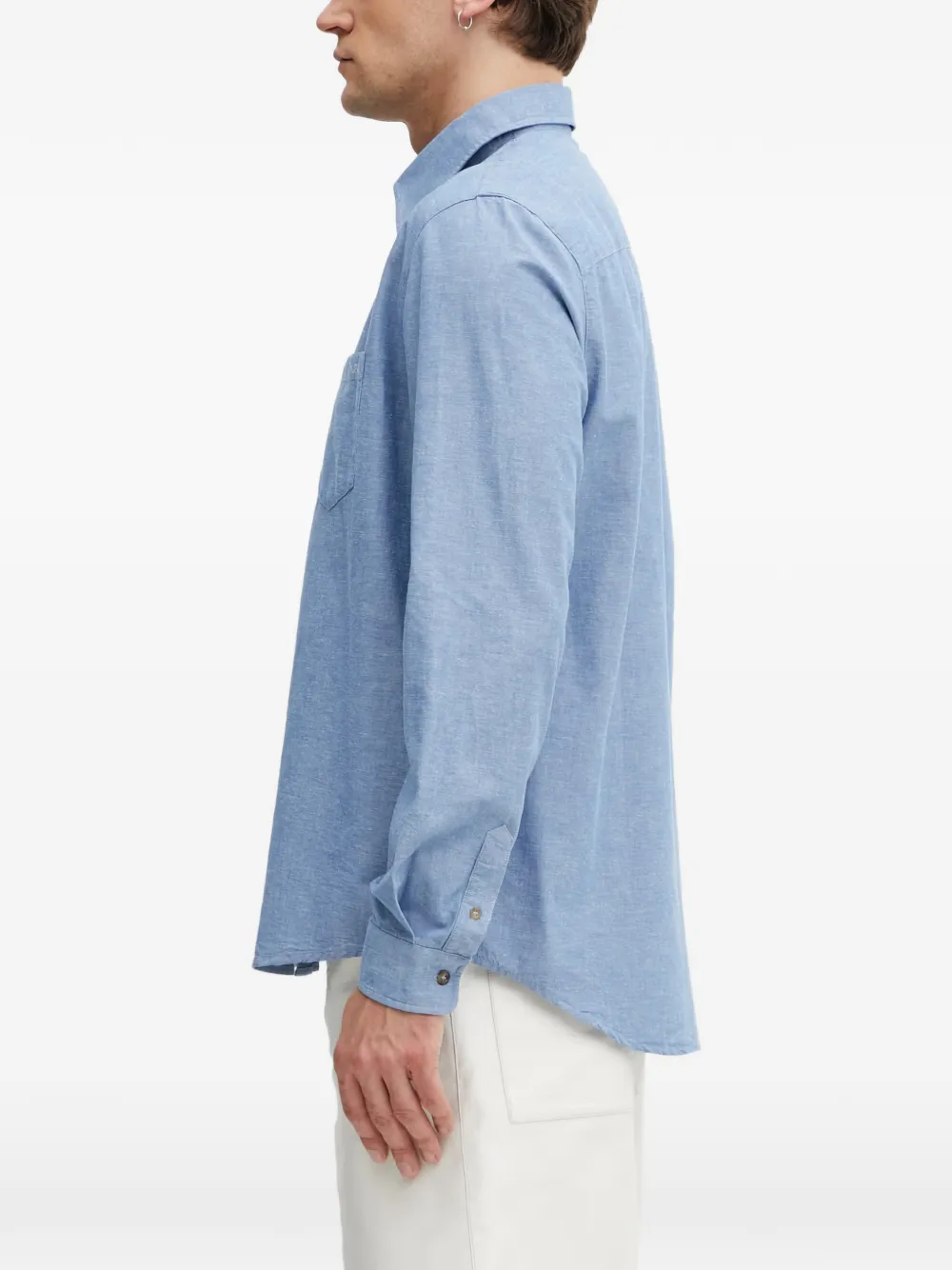  A.p.c. Camisa Con Logo Bordado - Azul 