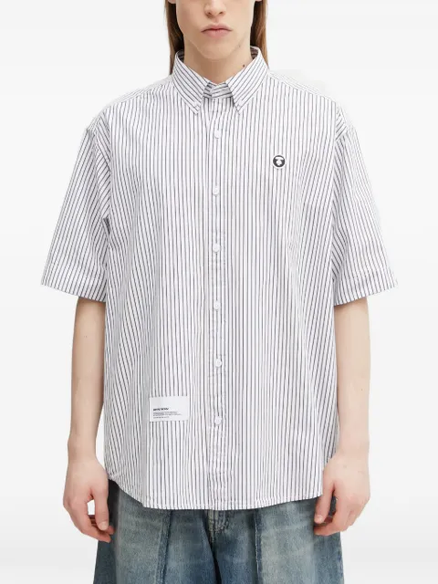 AAPE BY *A BATHING APE® vertical-stripe short-sleeve shirt