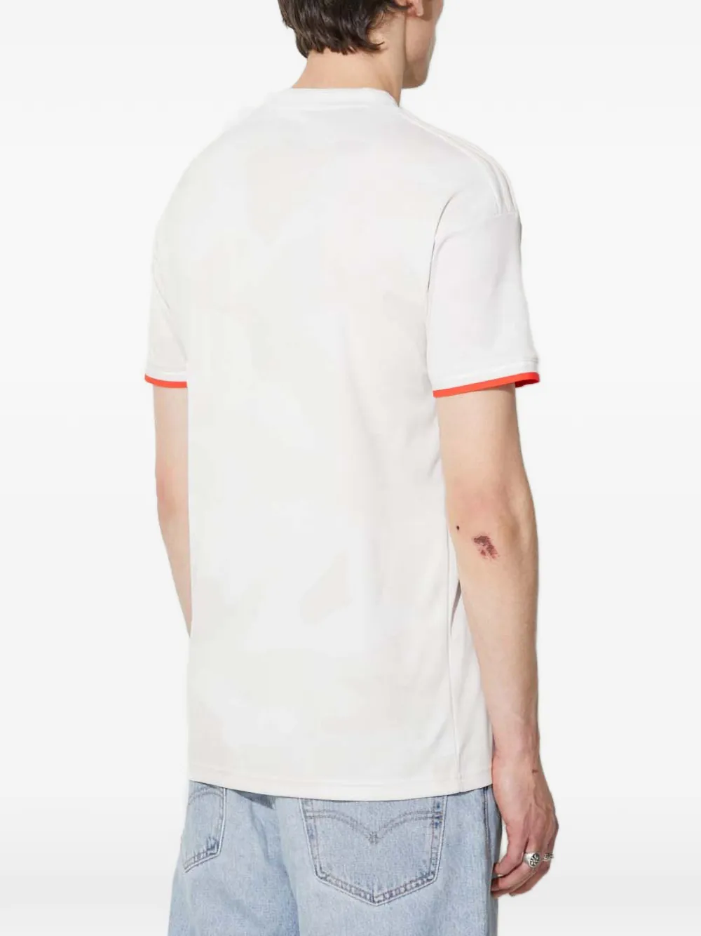 adidas logo-print T-shirt Wit