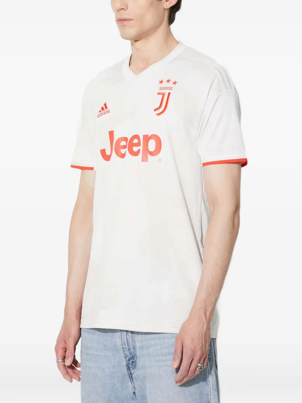 adidas logo-print T-shirt Wit