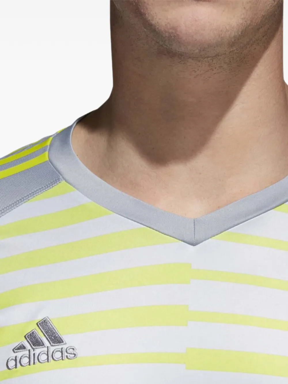 adidas striped long-sleeve T-shirt Wit