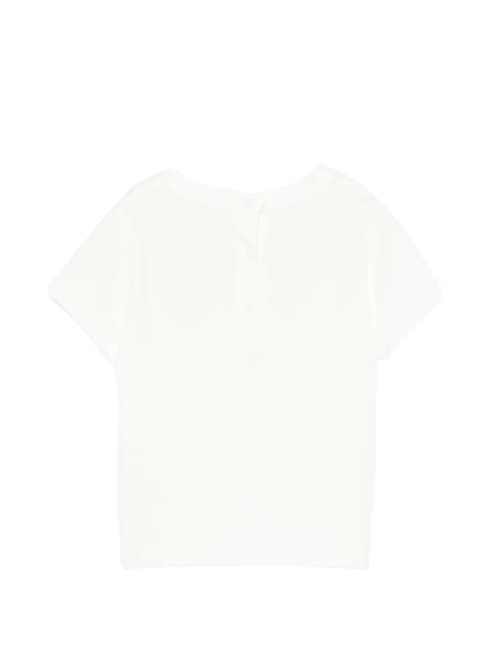 Fendi Kids T-shirt met vlinder-patroon en logo-print Wit