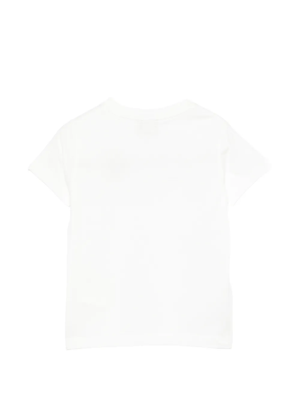 Fendi Kids T-shirt met vlinder-patroon en logo-print Wit