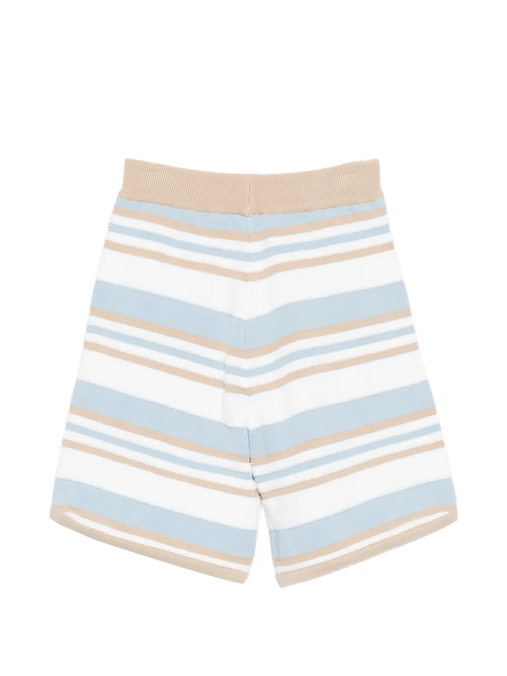 Fendi Kids Gestreepte shorts Wit