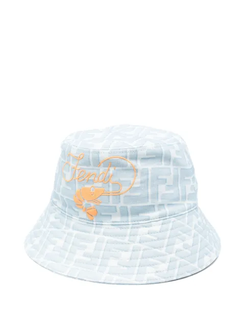 Fendi Kids FF logo-print bucket hat