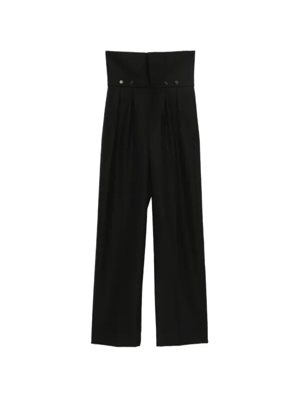 Carven Side-pockets Trousers in Black
