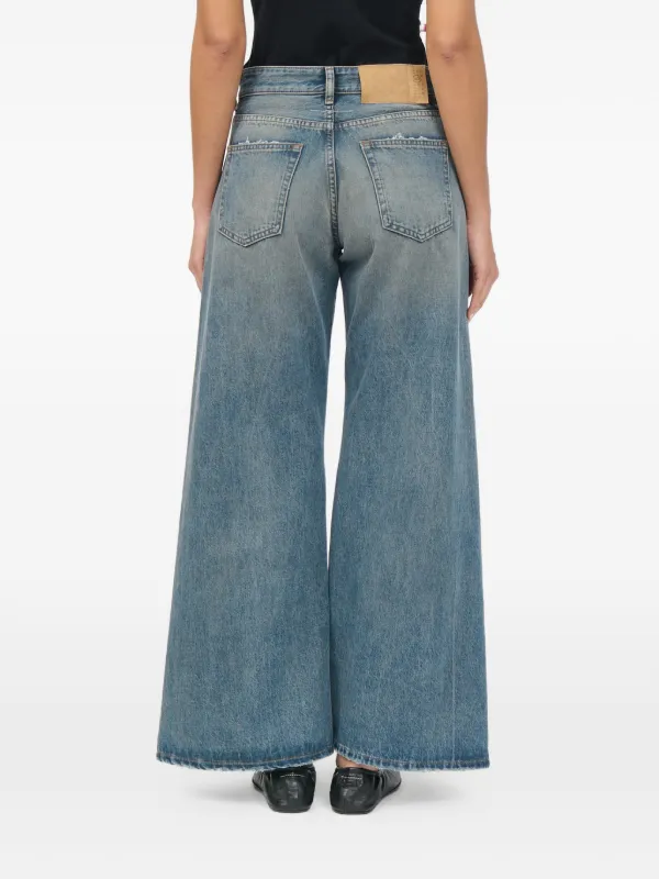 MM6 Maison Margiela wide-leg Jeans | Blue | FARFETCH