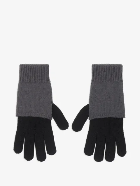 MM6 Maison Margiela guantes tejidos con diseño de dos tonos