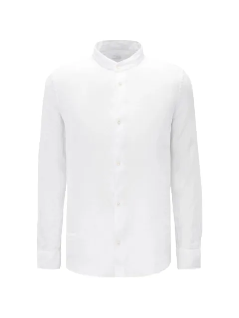 04651 / A TRIP IN A BAG mandarin-collar long-sleeve shirt