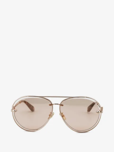 Roberto Cavalli lentes de sol con armazón estilo piloto