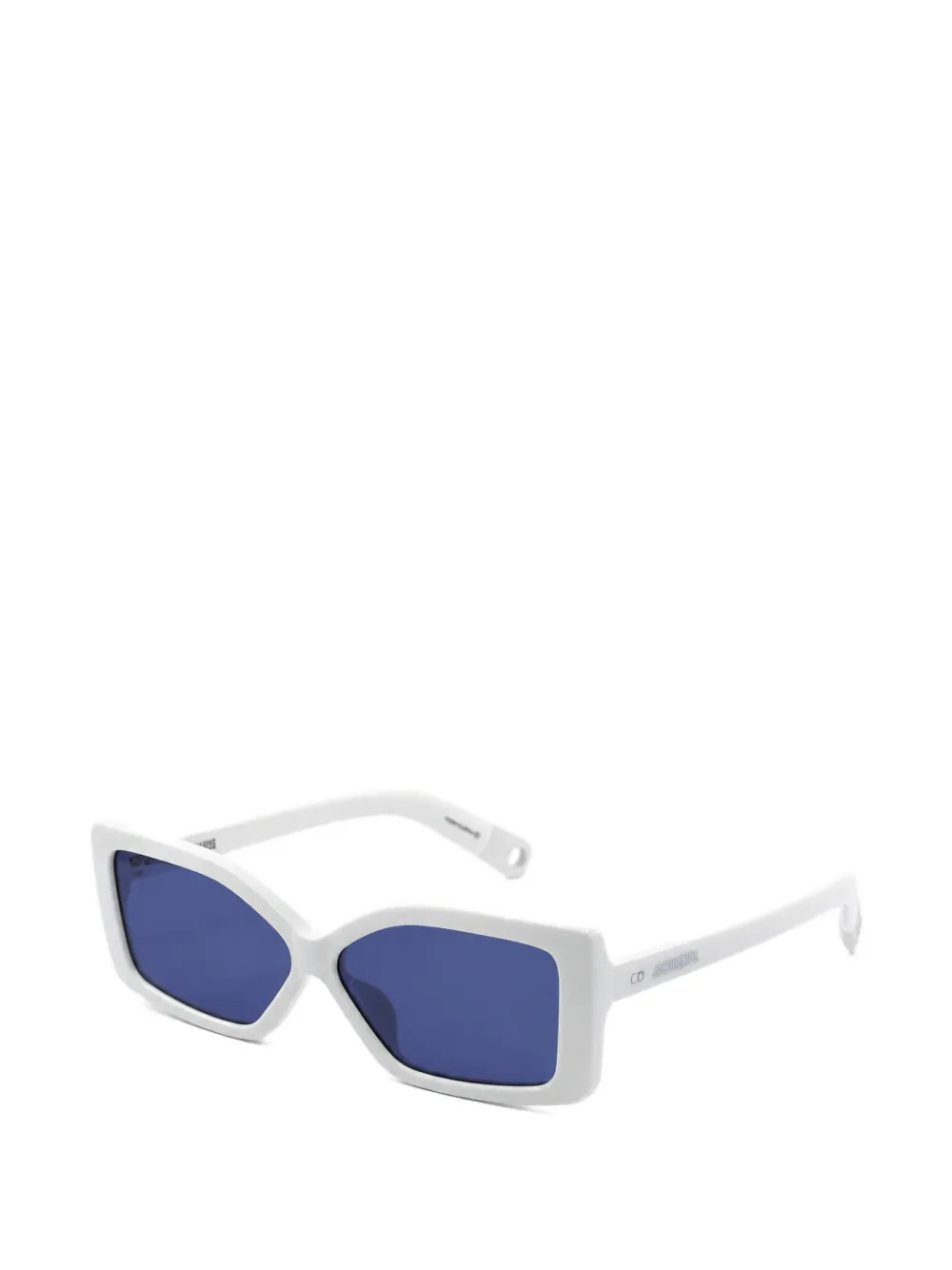 Jacquemus Zonnebril met logo Wit
