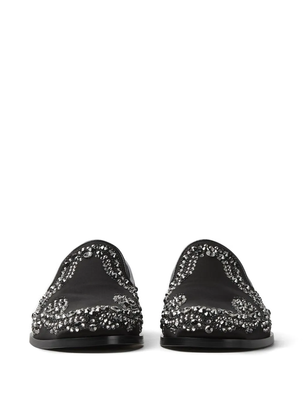 Versace Medusa-embellished loafers Zwart