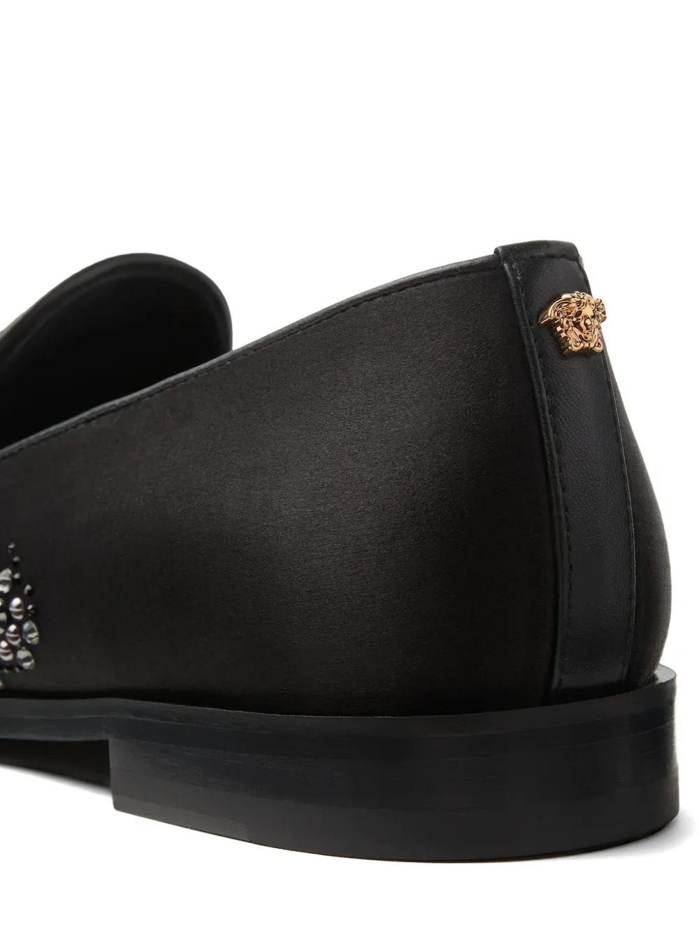 Versace Medusa-embellished loafers Zwart