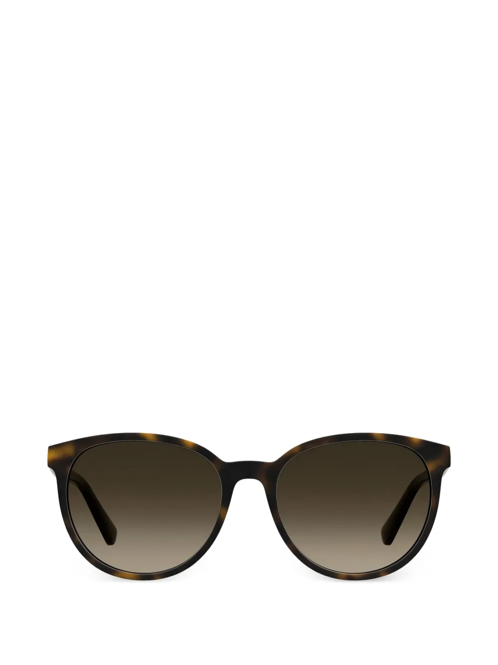 Love Moschino tortoiseshell-effect round-frame sunglasses - Marrone