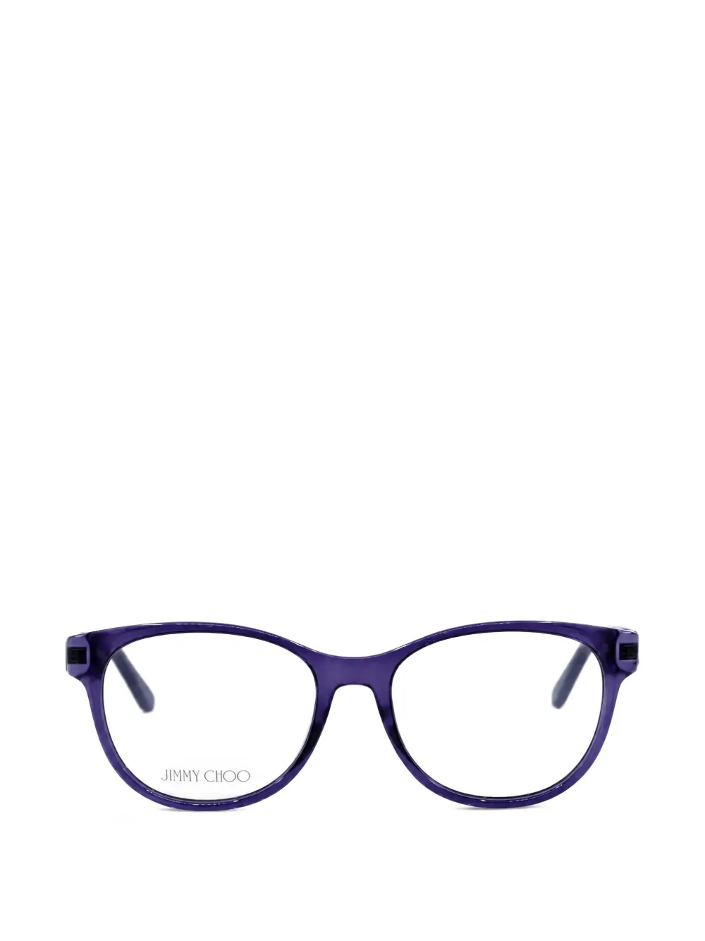 Jimmy Choo logo-plaque square-frame glasses - Viola