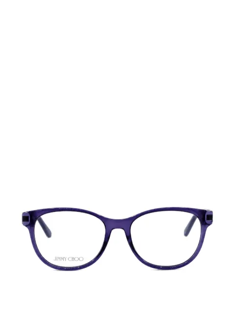 Jimmy Choo logo-plaque square-frame glasses