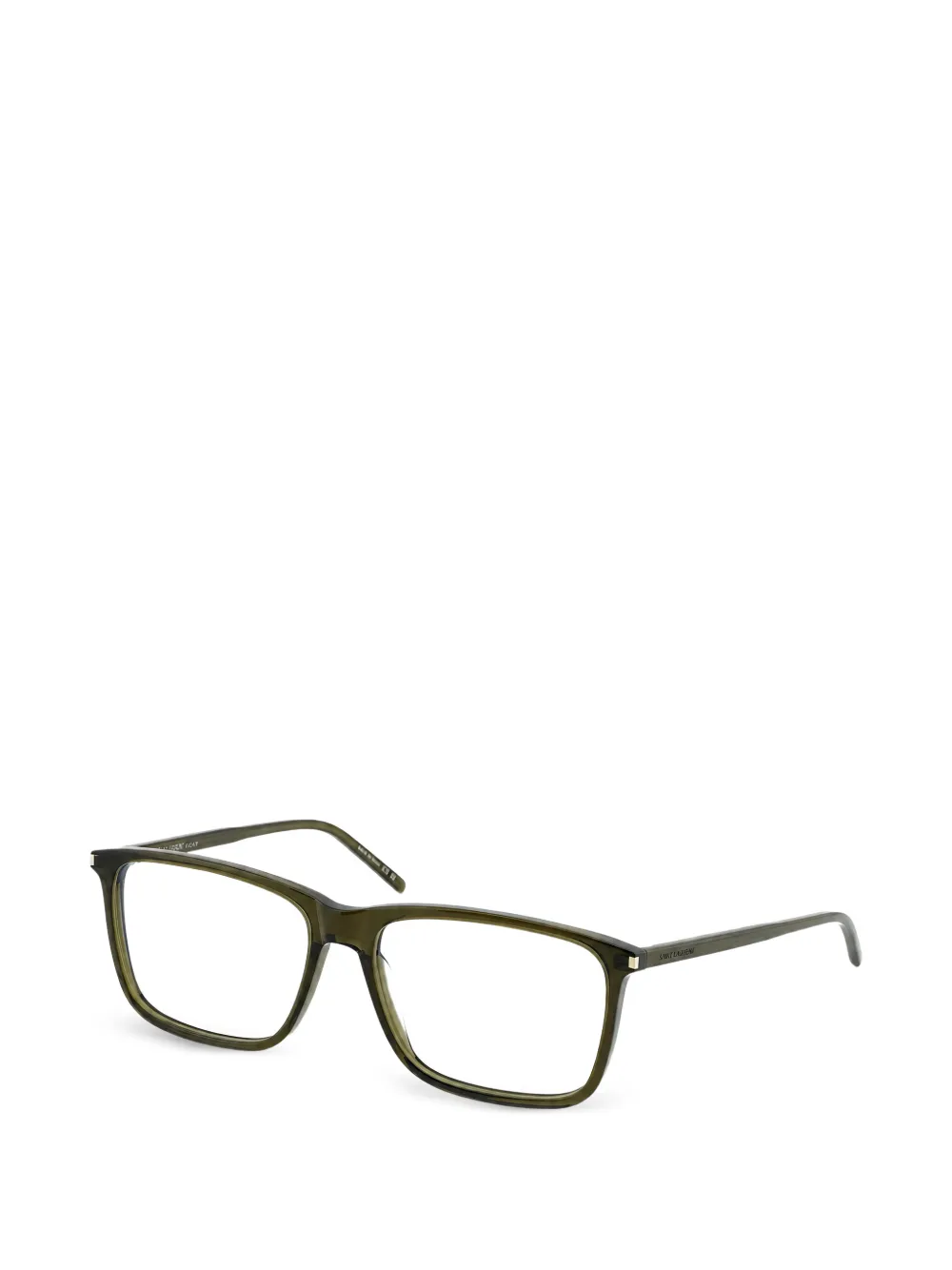 Saint Laurent Eyewear Bril met vierkant montuur Groen