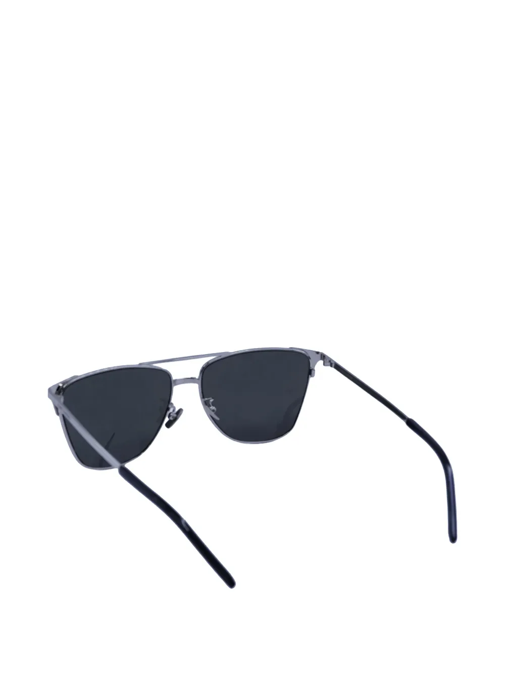 Saint Laurent Eyewear Zonnebril met vierkant montuur Grijs