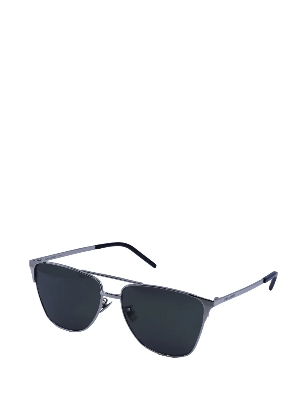 Saint Laurent Eyewear Zonnebril met vierkant montuur Grijs