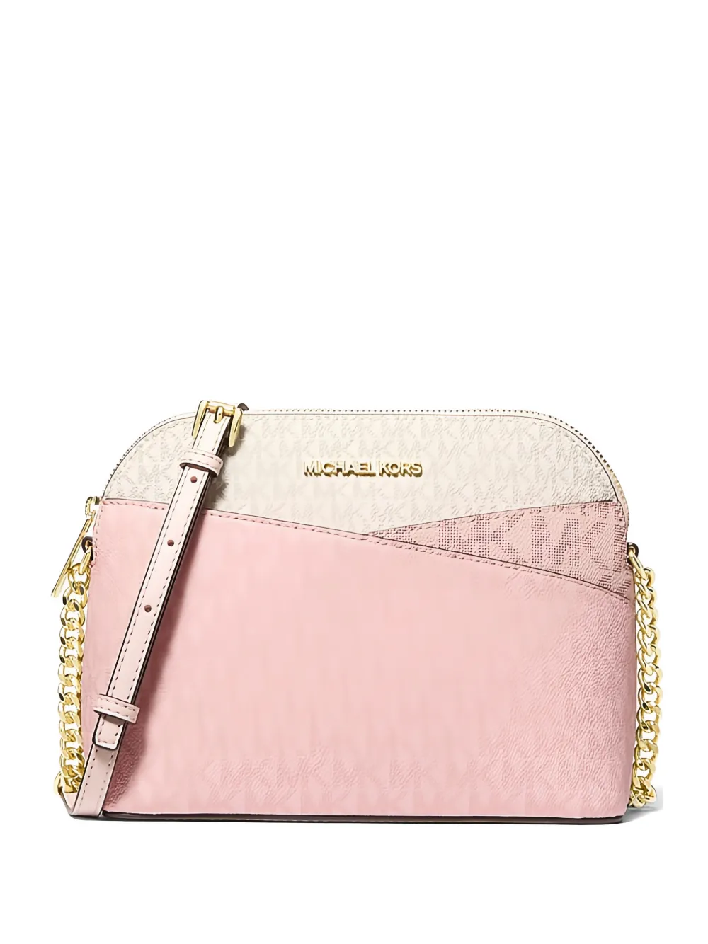 Michael Kors medium Jet Set Travel color-block crossbody bag - Rosa