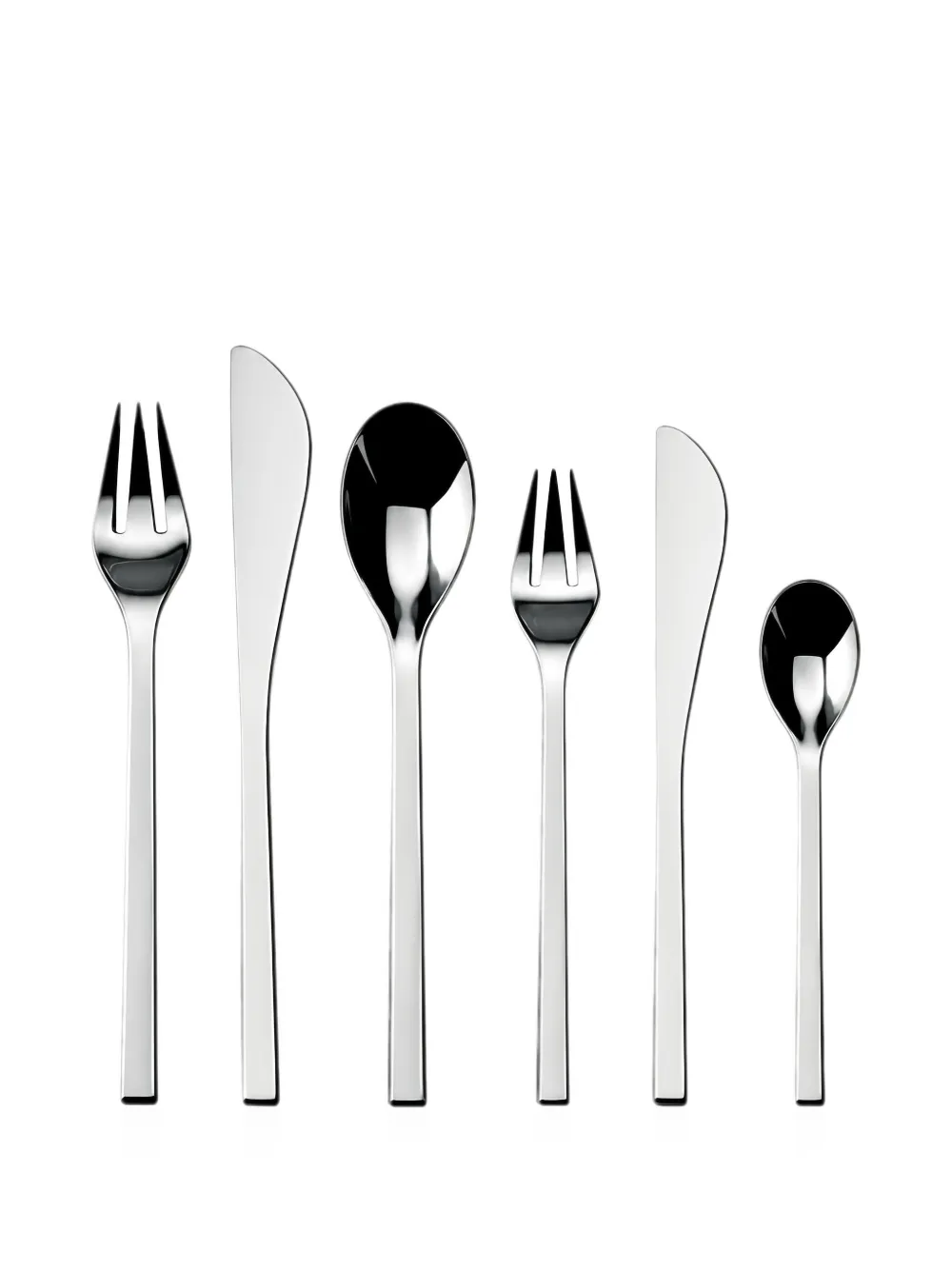 Alessi Colombina polished cutlery set (six-person setting) - Silber