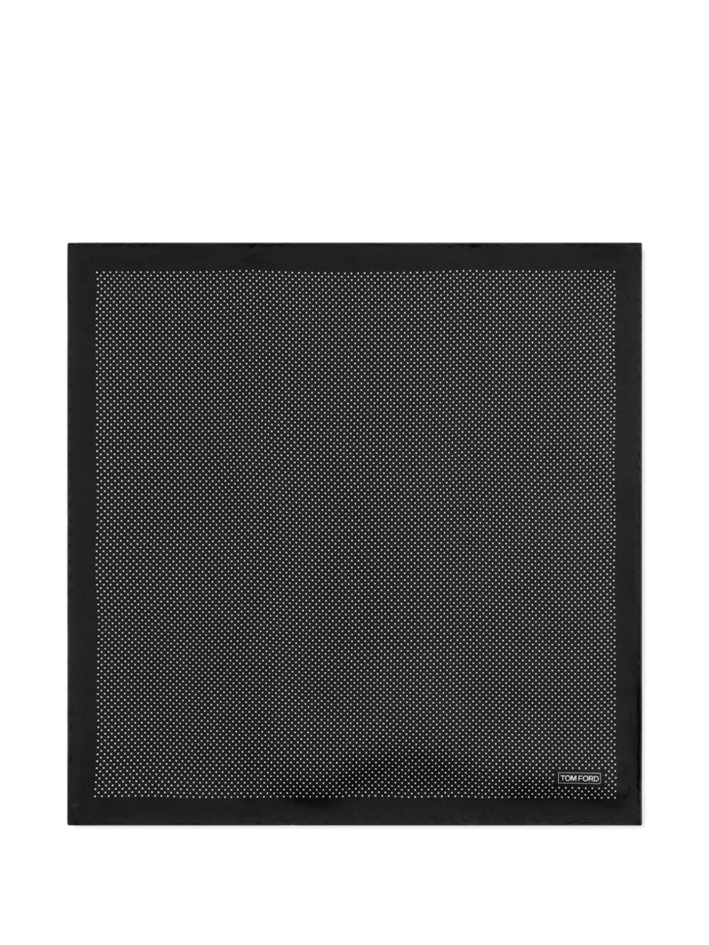 TOM FORD polka-dot silk pocket square - Nero