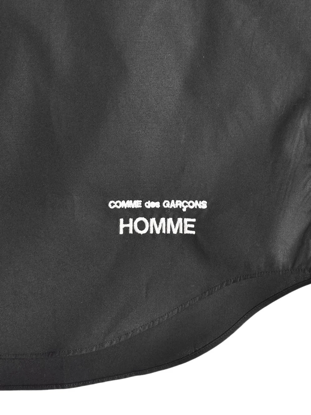 Comme des Garçons Homme Overhemd met borstzak Zwart
