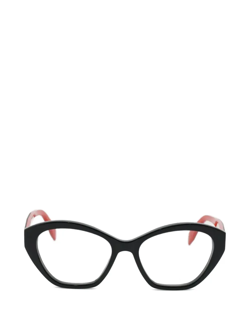 Alexander McQueen cat-eye frame glasses - Nero