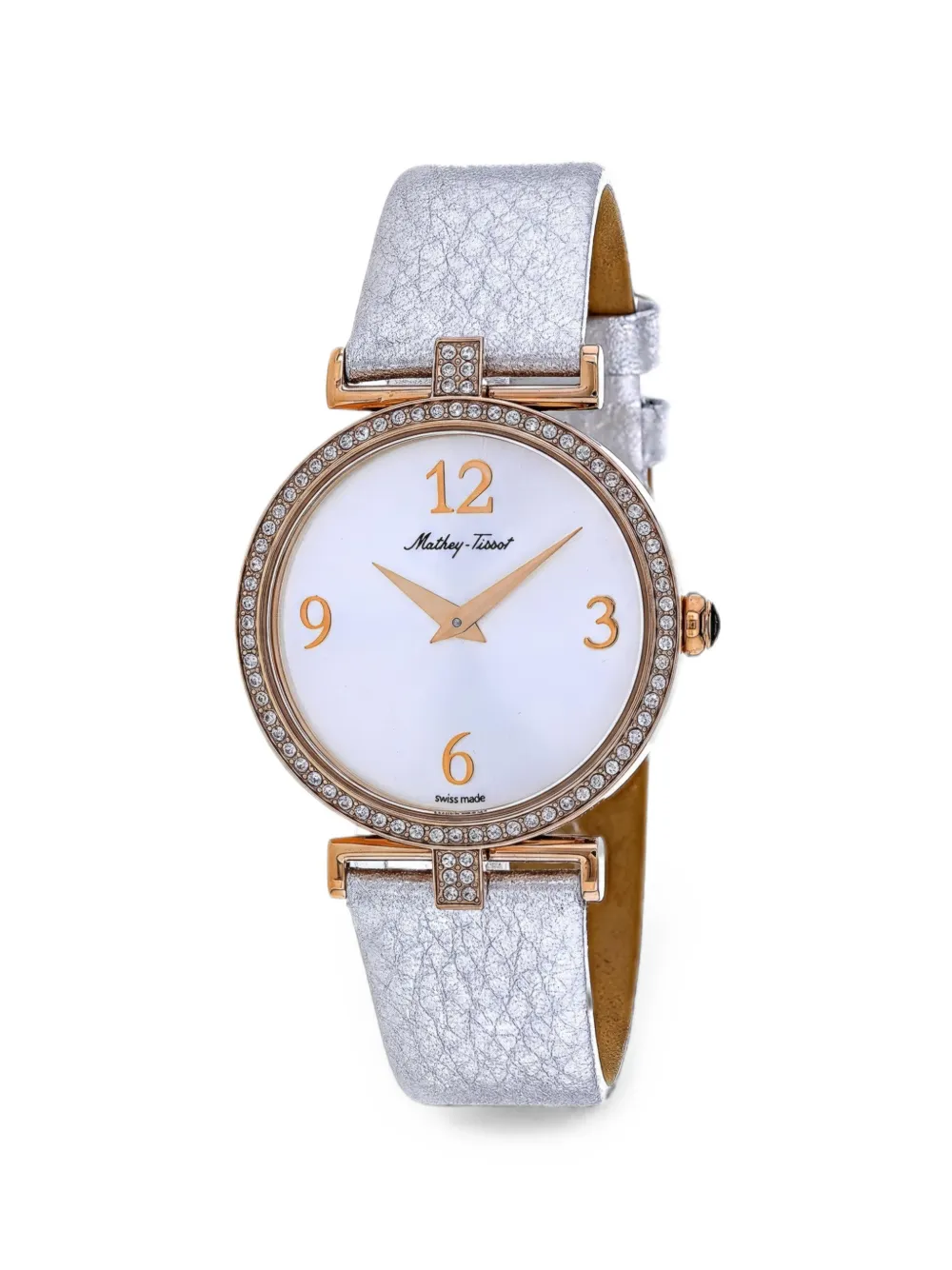 Mathey Tissot Gaia con cristalli 34mm - Bianco