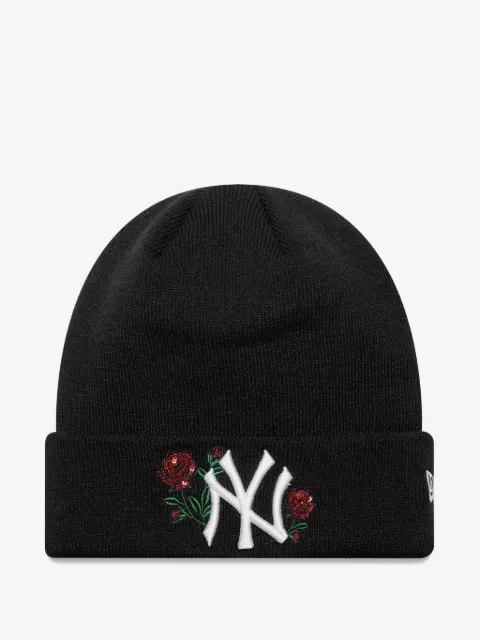 NEW ERA CAP New York Yankees MLB 亮片缀饰玫瑰刺绣套头帽