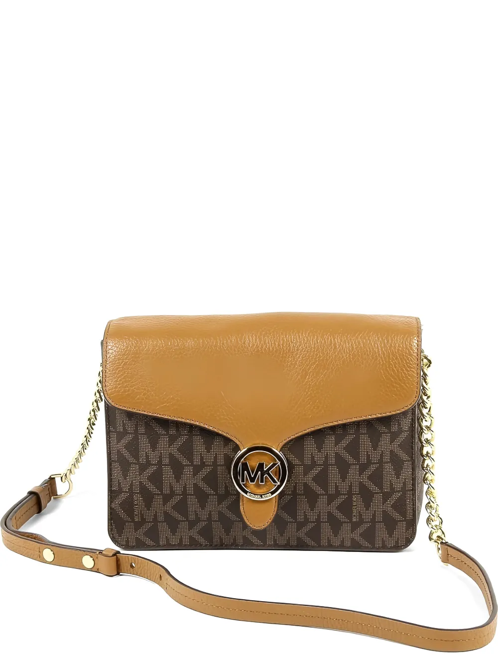 Michael Kors Vanna logo-monogram cross body bag - Marrone