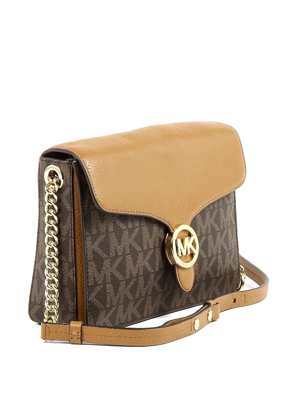Michael Kors Vanna crossbodytas met logo-monogram Bruin