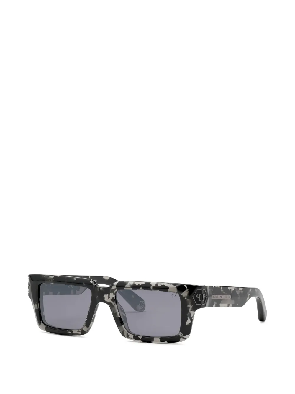 Philipp Plein Eyewear rectangle-frame sunglasses - Nero