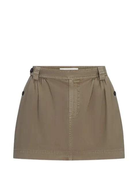 FRAME pleated twill skirt
