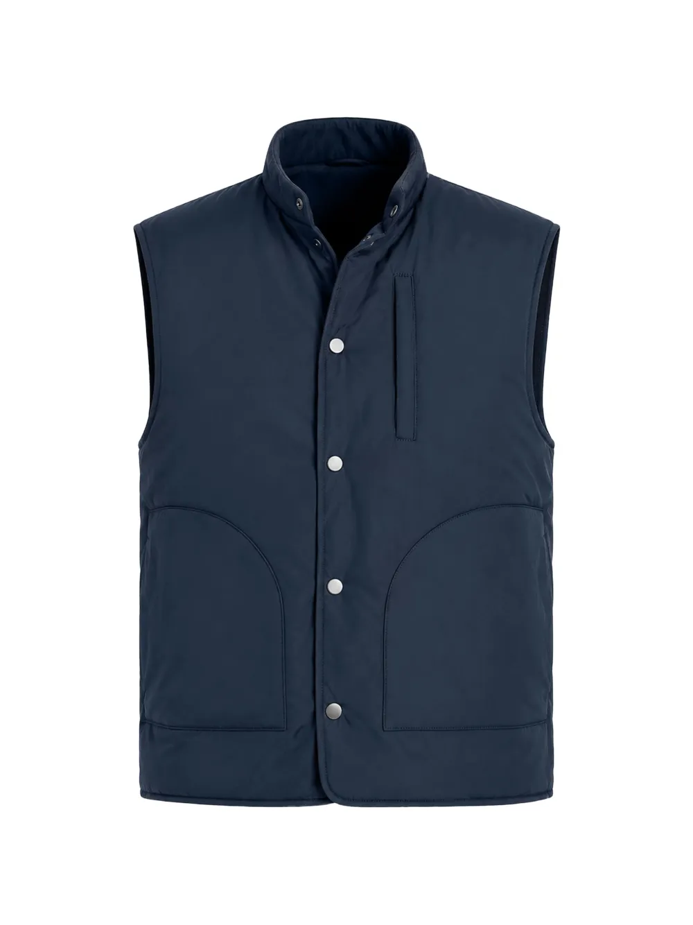 04651 / A TRIP IN A BAG padded high-neck gilet - Blu