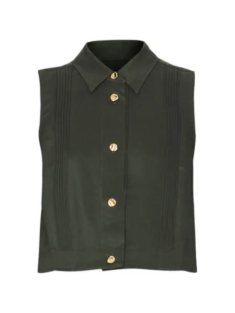 HEVRON Vera pintuck shirt