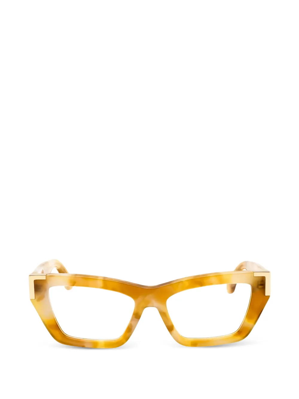 Palm Angels Eyewear tortoiseshell-effect cat-eye glasses · 52