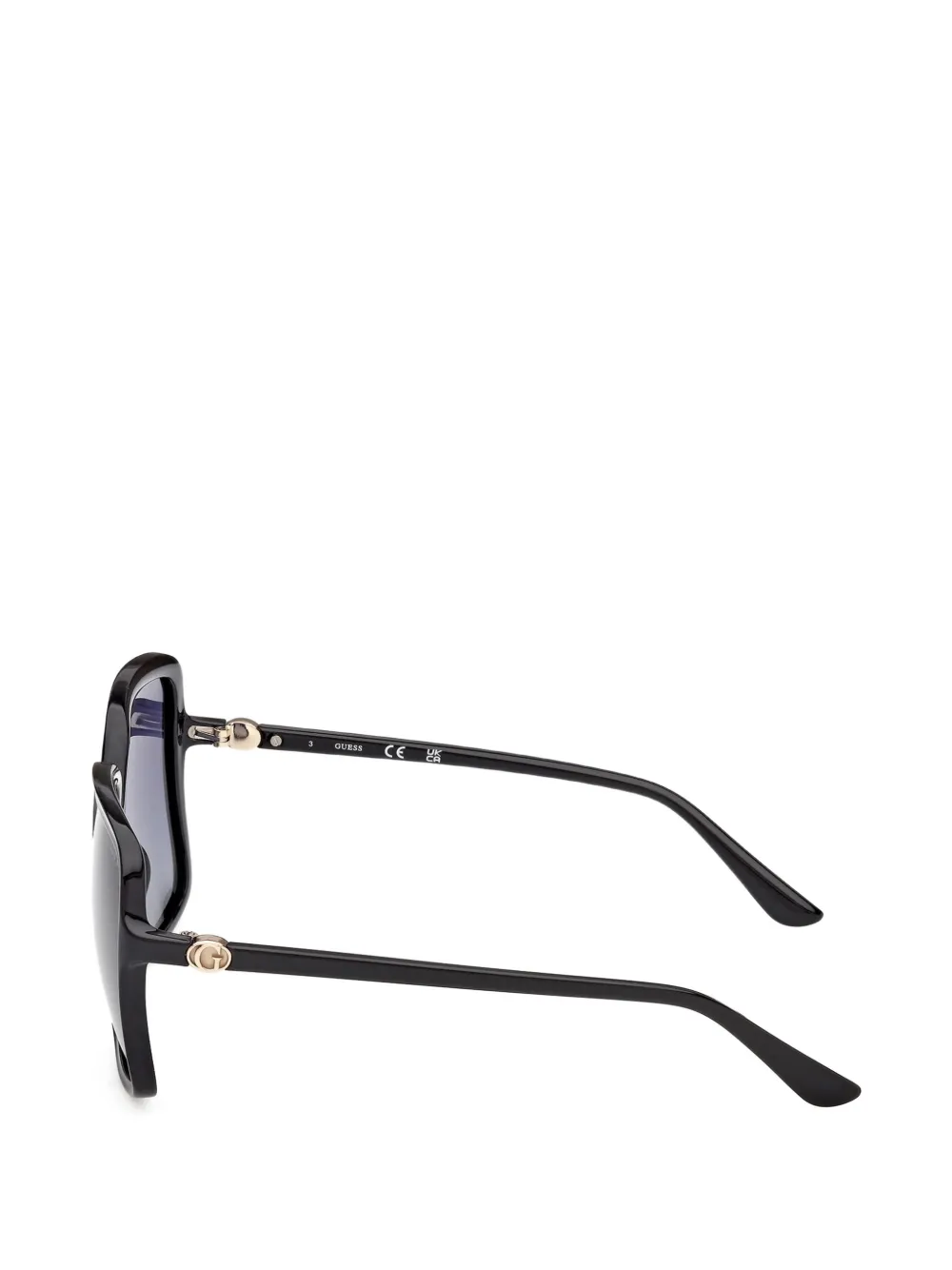 GUESS EYEWEAR Zonnebril met vierkant montuur Zwart