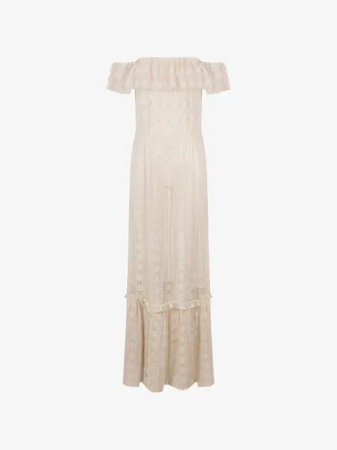 Antik Batik Dolly lace-panelled maxi dress